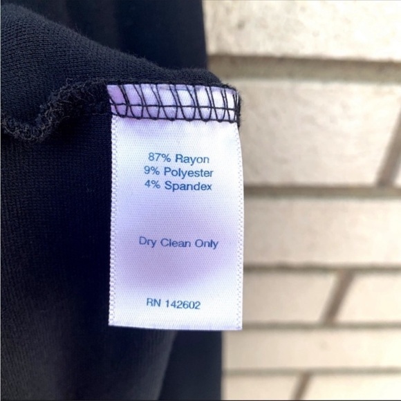 Sail To Sable Black Long Sleeve Shift Dress - Picture 4 of 7